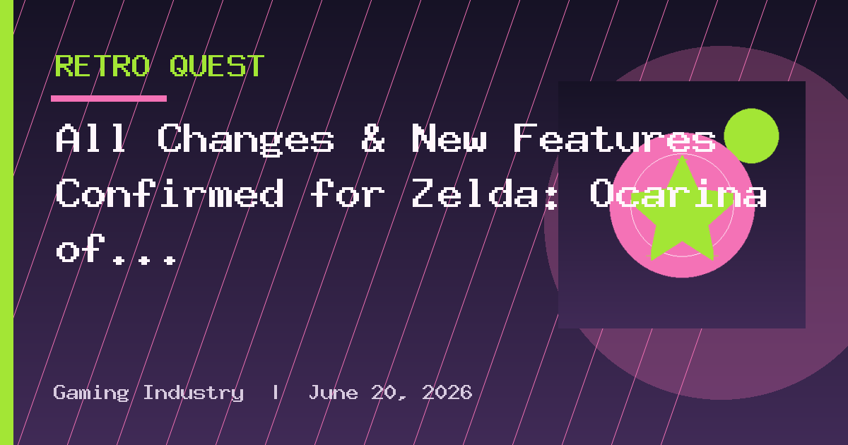 All Changes & New Features Confirmed for Zelda: Ocarina of Time Remake So Far