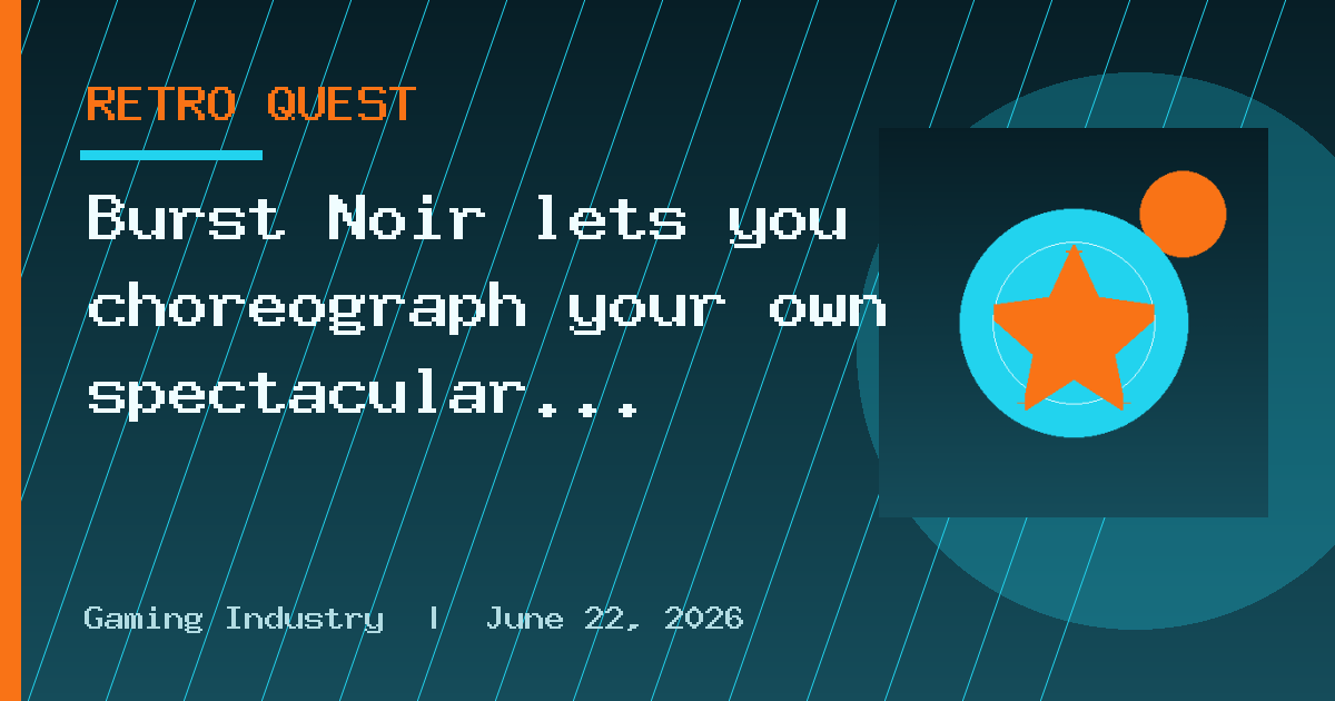 Burst Noir lets you choreograph your own spectacular fireworks displays just