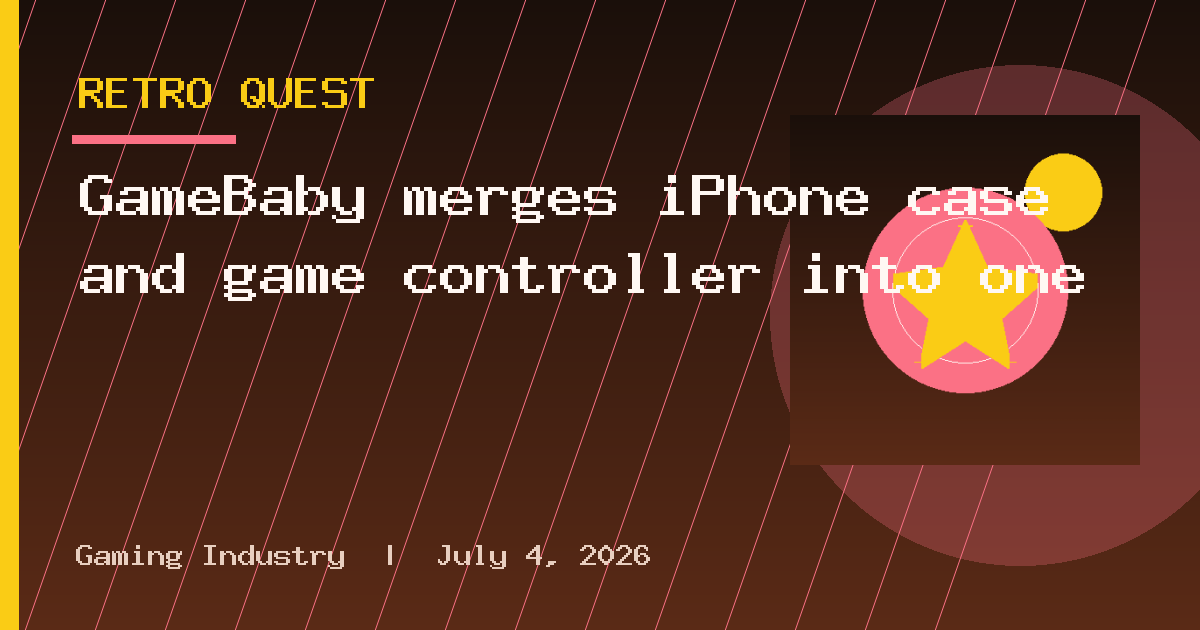 GameBaby merges iPhone case and game controller into one