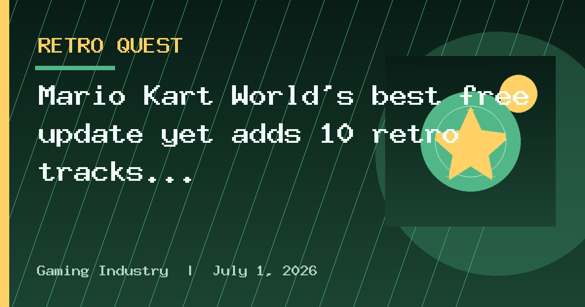 Mario Kart World's best free update yet adds 10 retro tracks from Super Mario