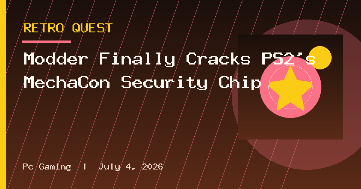 Modder Finally Cracks PS2's MechaCon Security Chip