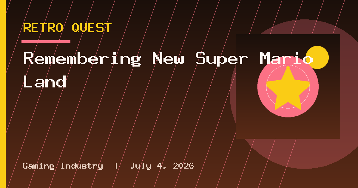 Remembering New Super Mario Land