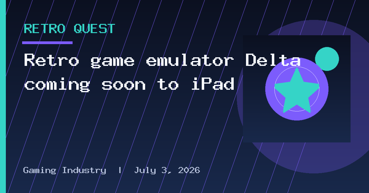Retro game emulator Delta coming soon to iPad