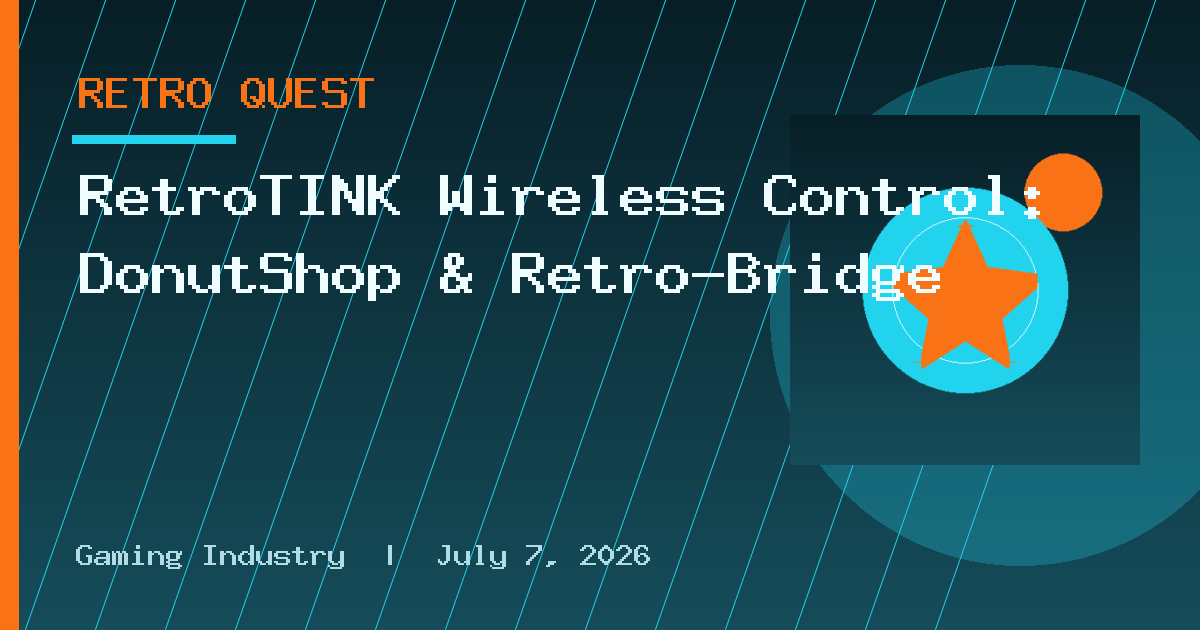 RetroTINK Wireless Control: DonutShop & Retro-Bridge