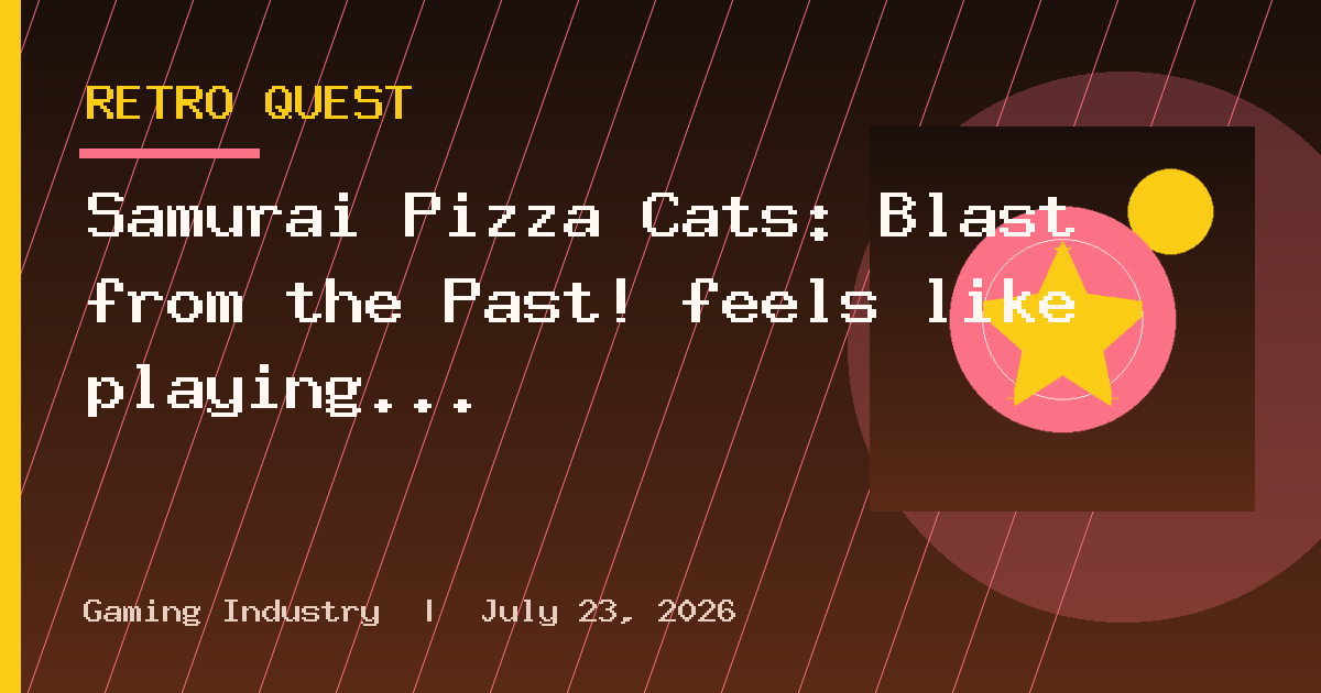 Samurai Pizza Cats: Blast from the Past! feels like playing through an episode